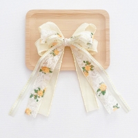 Girl Hair Clip Bow Floral Lace (GHP9431)